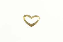 Load image into Gallery viewer, 14K Curvy Simple Heart Love Symbol Charm/Pendant Yellow Gold