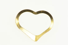 Load image into Gallery viewer, 14K Love Symbol Curvy Simple Heart Pendant Yellow Gold