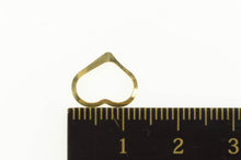Load image into Gallery viewer, 14K Love Symbol Curvy Simple Heart Pendant Yellow Gold