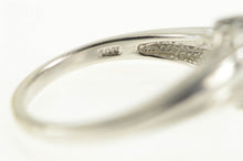 Load image into Gallery viewer, 14K Trillion Tanzanite Diamond Bypass Statement Ring White Gold