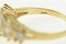 Load image into Gallery viewer, 14K Marquise Baguette CZ Graduated Statement Ring Yellow Gold