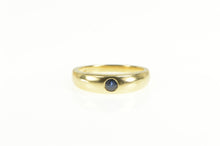 Load image into Gallery viewer, 14K Graduated Sapphire Solitaire Inset Band Ring Yellow Gold