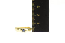 Load image into Gallery viewer, 14K Graduated Sapphire Solitaire Inset Band Ring Yellow Gold