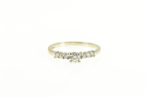 14K 0.36 Ctw Diamond Classic Engagement Ring Yellow Gold