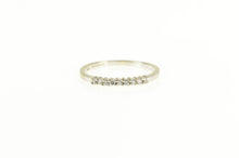 Load image into Gallery viewer, 14K Diamond Classic Simple Wedding Band Ring White Gold