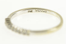 Load image into Gallery viewer, 14K Diamond Classic Simple Wedding Band Ring White Gold