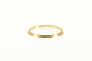 14K Grooved Simple Vintage NOS 1950's Band Ring Yellow Gold
