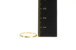 14K Grooved Simple Vintage NOS 1950's Band Ring Yellow Gold