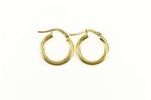Load image into Gallery viewer, 10K 15.6mm Classic Rounded Fashion Hoop Earrings Yellow Gold