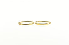 Load image into Gallery viewer, 10K 20.2mm Oval Classic Simple Fashion Hoop Earrings Yellow Gold