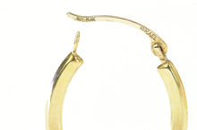 Load image into Gallery viewer, 10K 20.2mm Oval Classic Simple Fashion Hoop Earrings Yellow Gold