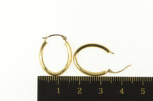 Load image into Gallery viewer, 10K 20.2mm Oval Classic Simple Fashion Hoop Earrings Yellow Gold