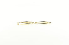 Load image into Gallery viewer, 10K 25.7mm Puffy Oval Swirl Curvy Fashion Hoop Earrings Yellow Gold