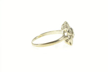 Load image into Gallery viewer, 14K Art Deco Diamond Squared Ornate Engagement Ring White Gold