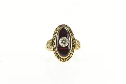 14K 1976 Washington Commanders NFC Diamond Ring Yellow Gold