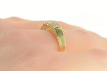 Load image into Gallery viewer, 14K 0.30 Ctw Diamond Square Cluster Statement Ring Yellow Gold