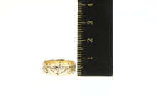 Load image into Gallery viewer, 14K Art Nouveau Diamond Floral Scroll Wedding Band Ring Yellow Gold