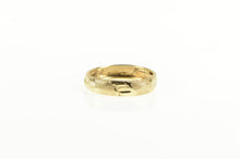Load image into Gallery viewer, 10K Textured Pattern 4.5mm Striped Band Ring Yellow Gold