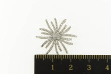Load image into Gallery viewer, 14K 0.31 Ctw Pave Diamond Flower Dandelion Pendant White Gold