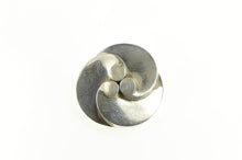 Load image into Gallery viewer, Sterling Silver Taxco Retro Ornate Geometric Swirl Statement Pin/Brooch