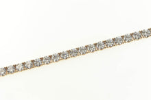 Load image into Gallery viewer, Sterling Silver Classic Statement Cubic Zirconia Tennis Necklace 17&quot;