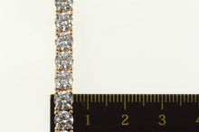 Load image into Gallery viewer, Sterling Silver Classic Statement Cubic Zirconia Tennis Necklace 17&quot;