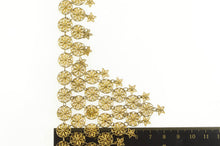 Load image into Gallery viewer, Sterling Silver Sterling Flower Fringe Filigree Star Dangle Necklace 18&quot;