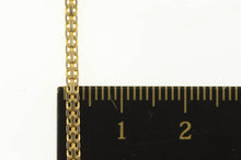 Load image into Gallery viewer, 14K 2.2mm Retro Squared Link Flat Chain Necklace 18&quot; Yellow Gold
