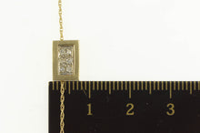 Load image into Gallery viewer, 14K Diamond Squared Cluster Chain Statement Necklace 16&quot; Yellow Gold