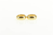 Load image into Gallery viewer, 14K 7.25mm Round Stud Enhancer Bezel Earring Jackets Yellow Gold