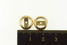 Load image into Gallery viewer, 14K 7.25mm Round Stud Enhancer Bezel Earring Jackets Yellow Gold