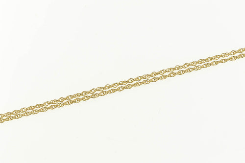 14K 1.3mm Twist Rolling Spiral Link Chain Necklace 16