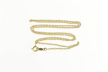 Load image into Gallery viewer, 14K 1.3mm Twist Rolling Spiral Link Chain Necklace 16&quot; Yellow Gold
