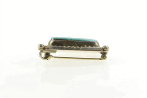 Sterling Silver Turquoise Ornate Native American Navajo Pin/Brooch