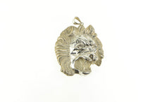 Load image into Gallery viewer, Sterling Silver Roaring Lion Diamond Cut Massive Medallion Pendant