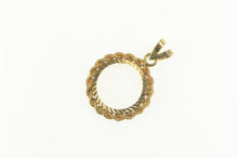 Load image into Gallery viewer, 14K 1/20 oz Chinese Gold Panda Coin Bezel Charm/Pendant Yellow Gold