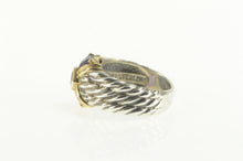 Load image into Gallery viewer, Sterling Silver Bill Blass 14k Gold Amethyst Two Tone Ring