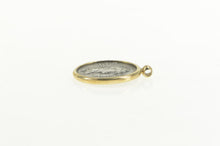 Load image into Gallery viewer, 18K Ancient Roman Coin Inset Statement Pendant Yellow Gold