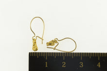 Load image into Gallery viewer, 14K Textured Nugget Raw Cluster Dangle Earrings Yellow Gold