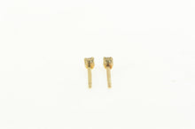 Load image into Gallery viewer, 14K Diamond Classic Simple Solitaire Stud Earrings Yellow Gold