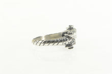 Load image into Gallery viewer, Sterling Silver Ram Head Aries Astrology Sign Wrap Ring