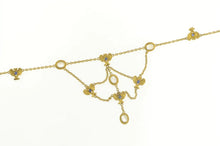 Load image into Gallery viewer, 14K Moonstone Sapphire Angel Wing Lavalier Necklace 16&quot; Yellow Gold