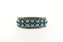 Load image into Gallery viewer, Sterling Silver Native American Turquoise Marvin Lucas Navajo Bracelet 7&quot;