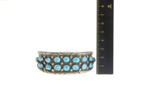 Load image into Gallery viewer, Sterling Silver Native American Turquoise Marvin Lucas Navajo Bracelet 7&quot;