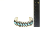 Load image into Gallery viewer, Sterling Silver Turquoise Native American Ornate Cuff Bracelet 6.5&quot;