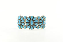 Load image into Gallery viewer, Sterling Silver Thomas Yazzie Turquoise Native American Bracelet 6.75&quot;