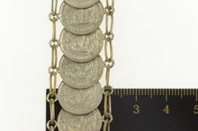 Load image into Gallery viewer, Sterling Silver 1910&#39;s Peruvian Coin Artisanal Statement Bracelet 7.25&quot;