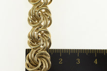 Load image into Gallery viewer, Sterling Silver Retro Spiral Twist Knot Textured Chain Bracelet 6.75&quot;