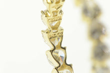 Load image into Gallery viewer, 14K Heart CZ Eternity Anniversary Stackable Band Ring Yellow Gold
