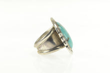 Load image into Gallery viewer, Sterling Silver Native American Ornate Turquoise Navajo Ring